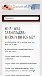 Mobile Screenshot of craniosacraltherapy.ie
