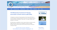 Desktop Screenshot of craniosacraltherapy.org